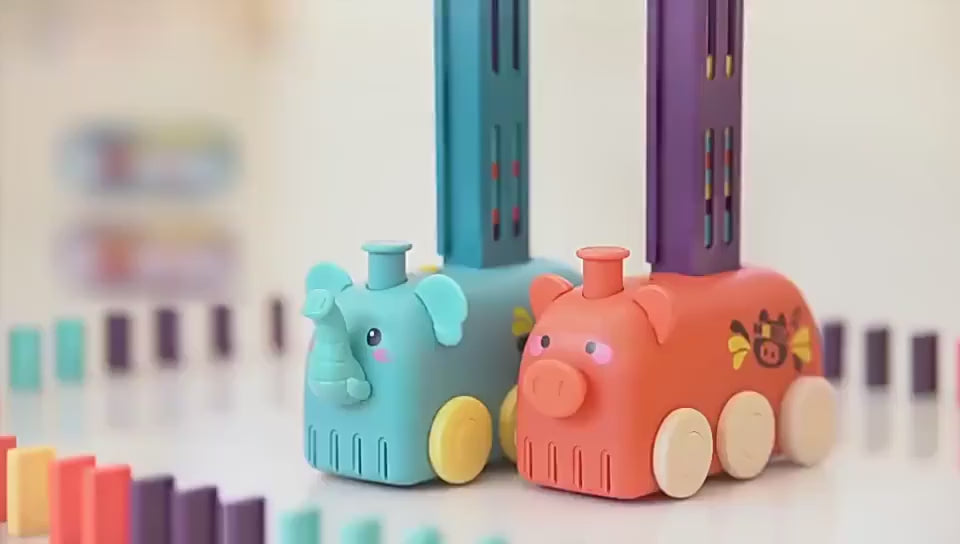 Magical Domino Train Toy Set | Brain Development, Stacking Blocks, Electric, Fun for Kids video