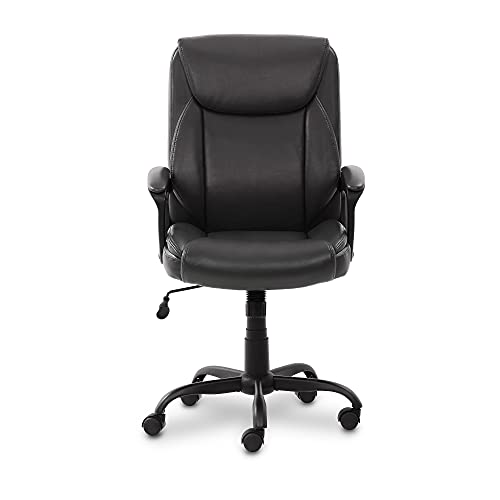 Office Computer Desk Chair with Armrest - Black