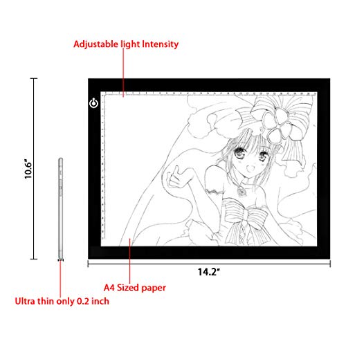 Tableau de copie de dessin portable A4 Tracing LED