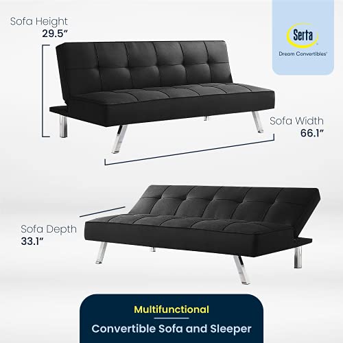 Sofa Bed Convertible Black