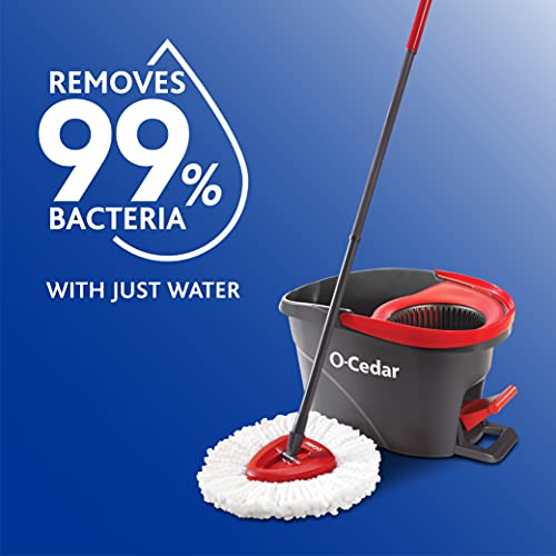 Bucket Floor Cleaning System, Red, Gray red grey white Chikara Houses super cleaner