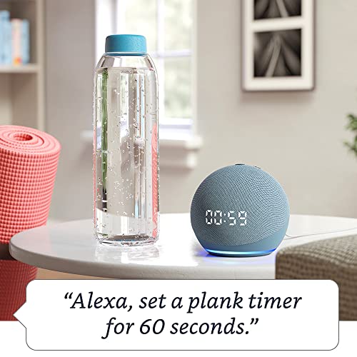 Smart speaker with clock and Alexa