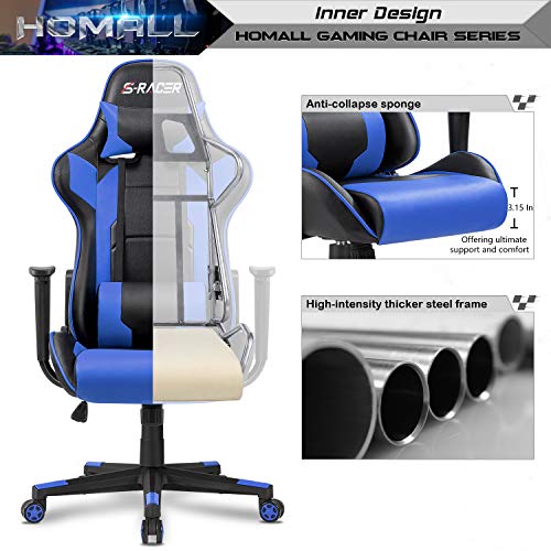 Gaming Chair Leather Ergonomic Adjustable