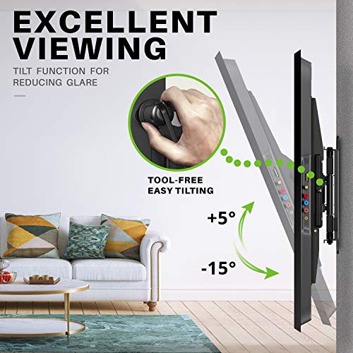 Full Motion TV Wall Mount for Most 47-84 inch Flat Screen/LED/4K TV