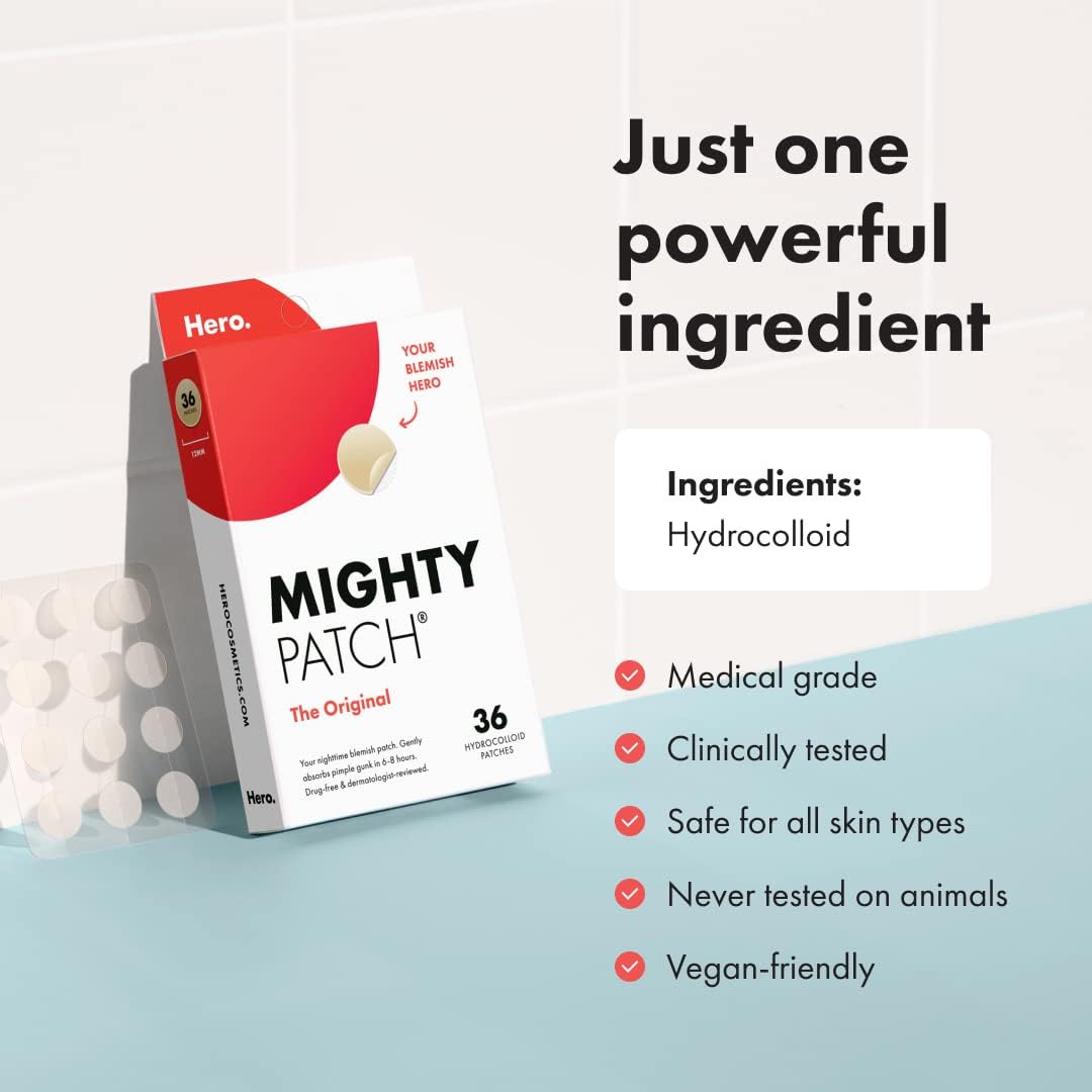 Mighty Patch Original from Hero Cosmetics - Hydrocolloid Acne Pimple Patch