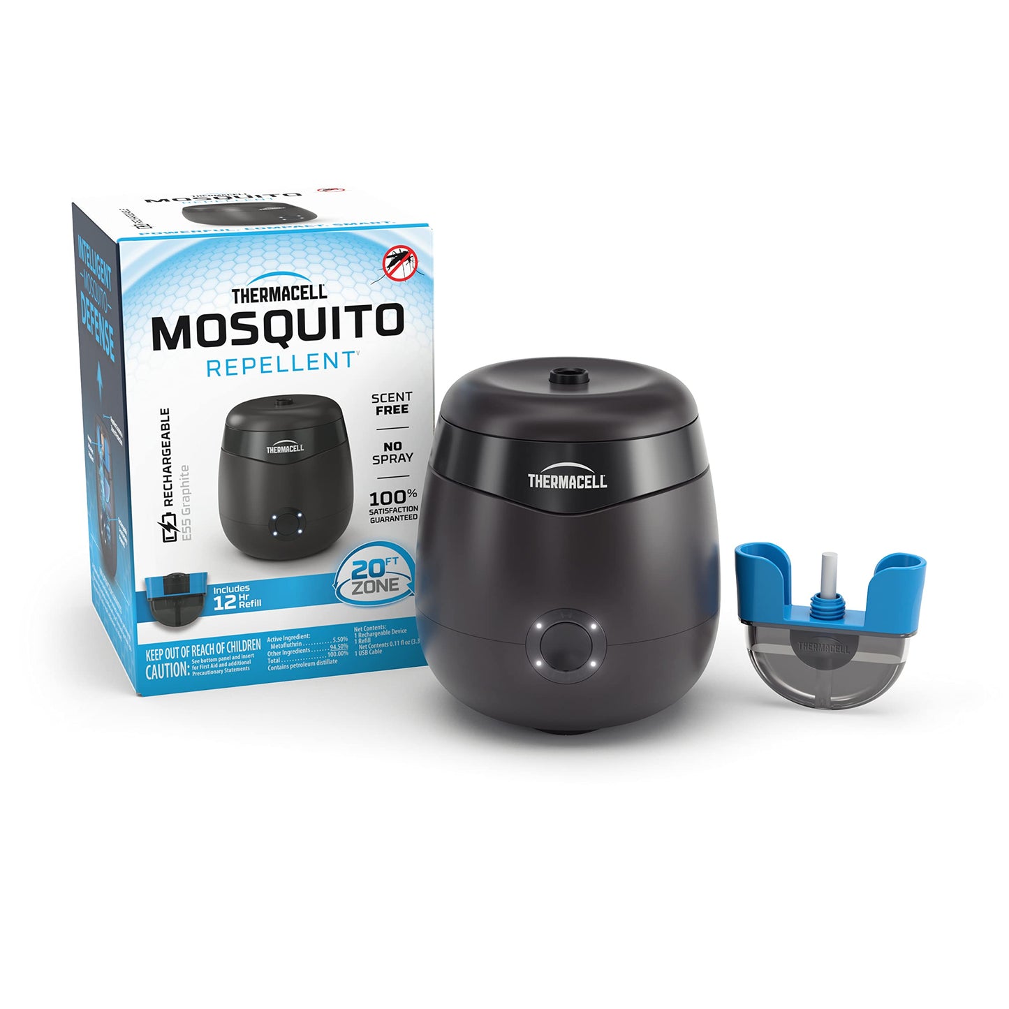 Mosquito Repeller Rechargeable with Mosquito Protection Zone