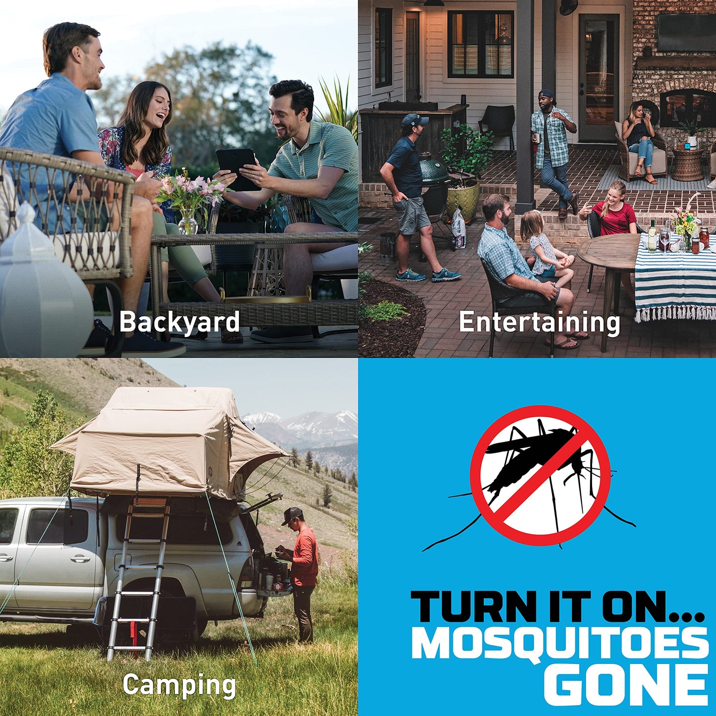 Mosquito Repeller Rechargeable with Mosquito Protection Zone