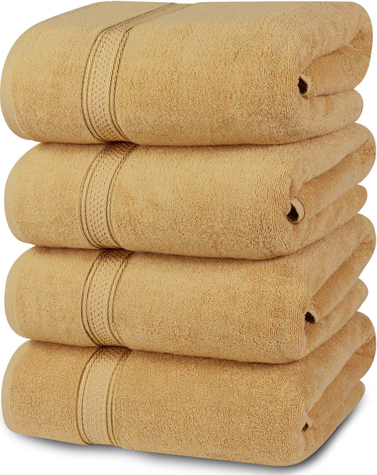 Bath Towels Soft Premium Set Beige