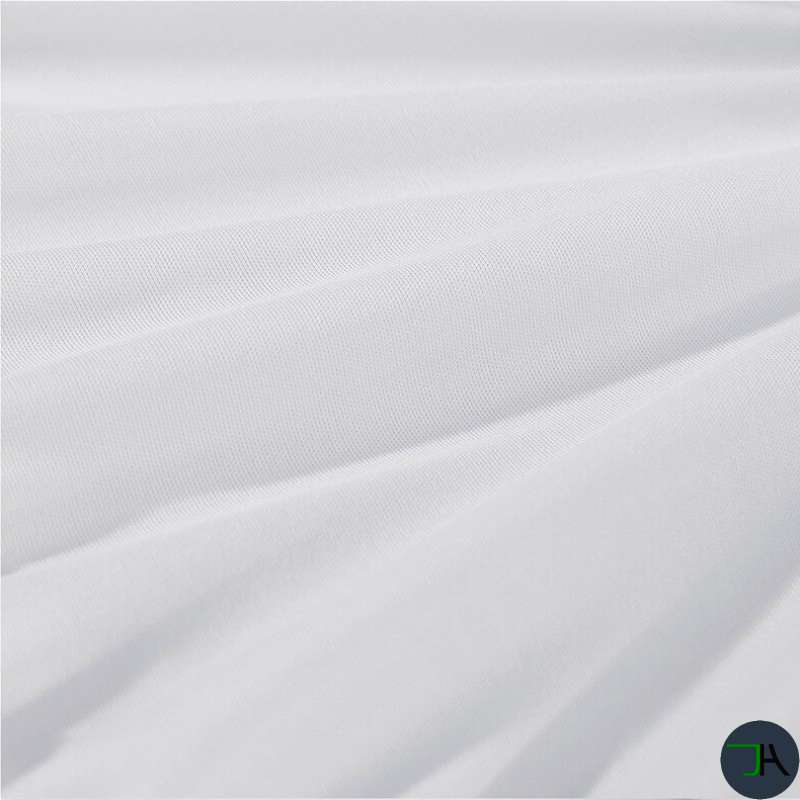 Sleep Soundly All Year Round with Our 100% Waterproof Bamboo Fitted Sheet - Available in Queen, King, and Full Sizes! close lookup white