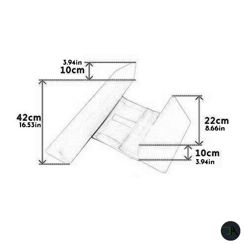 Side Sleeper Wedge Chair Positioner Triangle Anti-Rollover Removable and Washable size