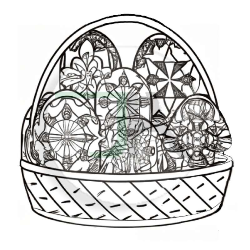 Coloring Pages for Adults and Kids - Theme Eggs digital download easter eggs