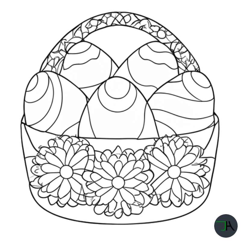 Coloring Pages for Adults and Kids - Theme Eggs
